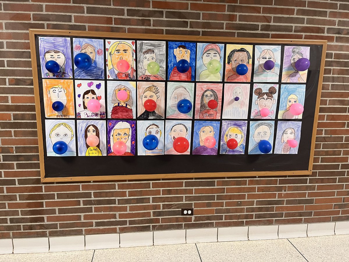 stephanieljacob's tweet photo. A friends shared this idea with me so I tried it with my Dieck students! “Bubble Gum selfies!” @DieckSCCS @swartz_creek https://t.co/mLHqOCKOvx