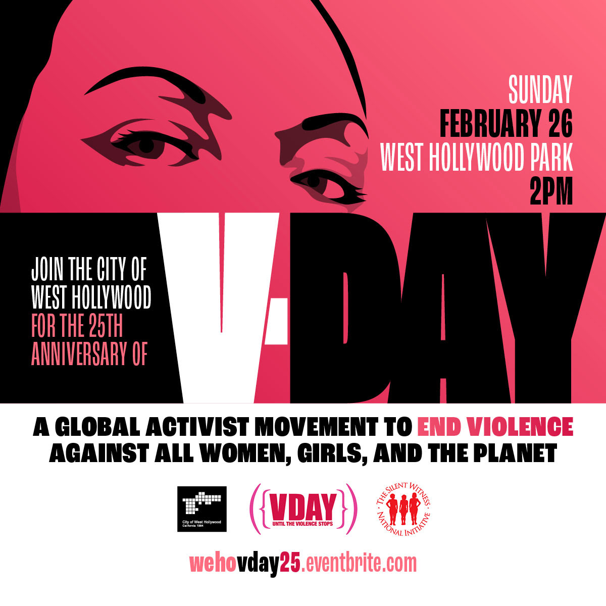 JohnEricksonWH's tweet image. In anticipation of the 25th Anniversary of @VDay @WeHoCity is encouraging the community members to take part in an event to commemorate the impact of the V-Day movement and launch a temporary Silent Witness display at #WestHollywood Park.🧵