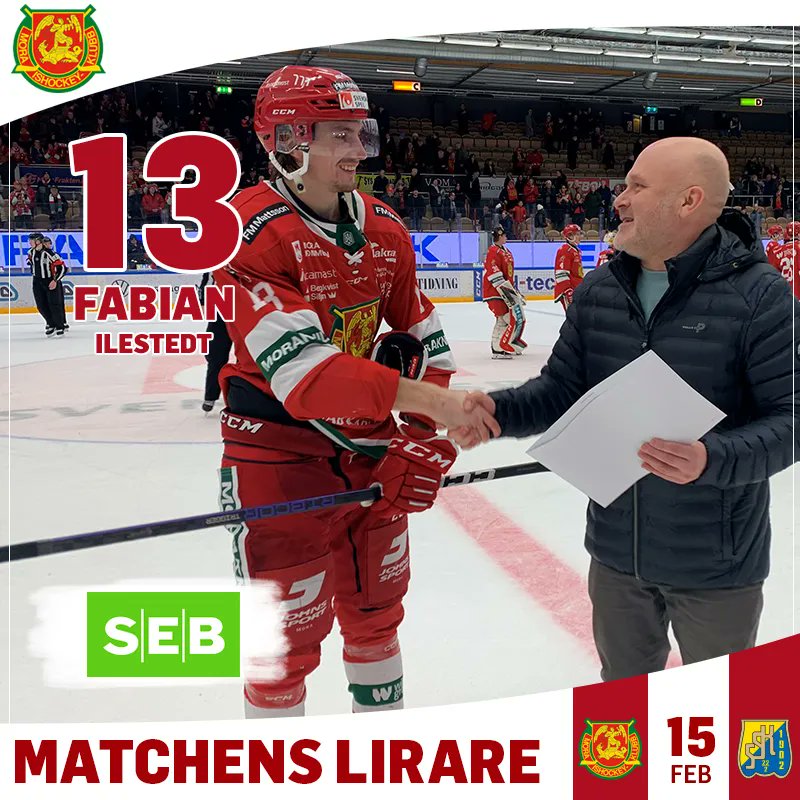 Dagens matchvärd SEB utsåg Fabian Ilestedt till Matchens lirare! ⭐ 

#moraik
