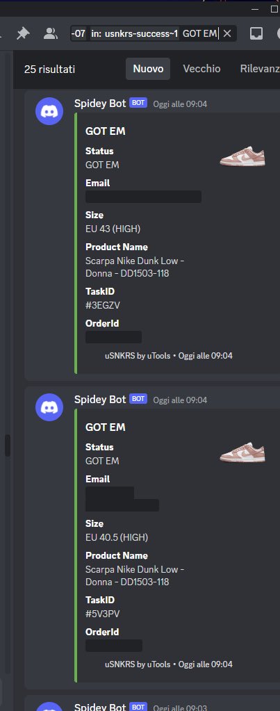 Xia (@davidexia88) on Twitter photo 50+ Pairs (many unlogged) ๐
J4 Seafom - Dunk Rose Whiser - Dunk Fuchsia - J4 Photon Dust Craft
All with <a href="/usnkrs/">USNKRS</a> <a href="/usnkrs_success/">USNKRS Success</a> 
๐จโ๐ณ| Cook
      <a href="/AnotherStupidC/">AnotherStupidCook</a> 
      <a href="/EscapeNotify/">Escape</a> 
      <a href="/Nootify/">Nootify</a> 
๐จ๐ปโ๐ป| Server Aco
      <a href="/_AkService_/">Akatsuki Service</a> 50+ Pairs (many unlogged) ๐
J4 Seafom - Dunk Rose Whiser - Dunk Fuchsia - J4 Photon Dust Craft
All with <a href="/usnkrs/">USNKRS</a> <a href="/usnkrs_success/">USNKRS Success</a> 
๐จโ๐ณ| Cook
      <a href="/AnotherStupidC/">AnotherStupidCook</a> 
      <a href="/EscapeNotify/">Escape</a> 
      <a href="/Nootify/">Nootify</a> 
๐จ๐ปโ๐ป| Server Aco
      <a href="/_AkService_/">Akatsuki Service</a>