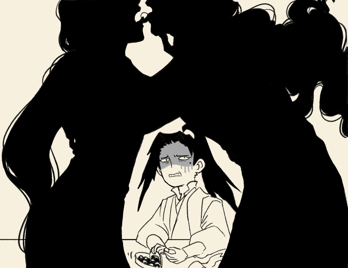 scumbag throuple's snack sharing system #bingliushen