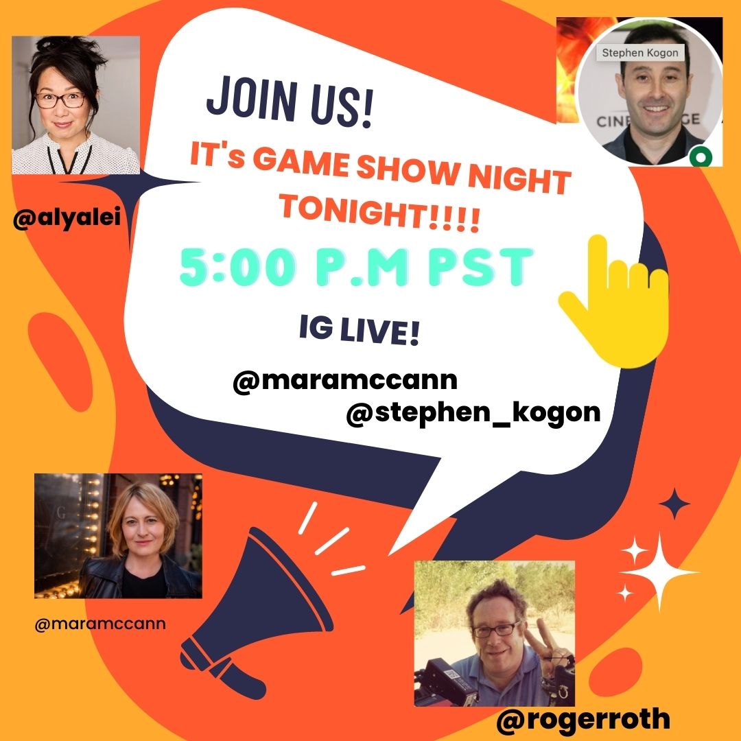 We are hosting our first ever GAME SHOW NIGHT!!  Live on IG at 5:00 p.m. PST!   FOLLOW ME <a href="/maramccann/">Mara McCann</a> #nycomedy <a href="/lacomedy/">LA Comedy</a> #comicsforcause #wednesdaywisdom