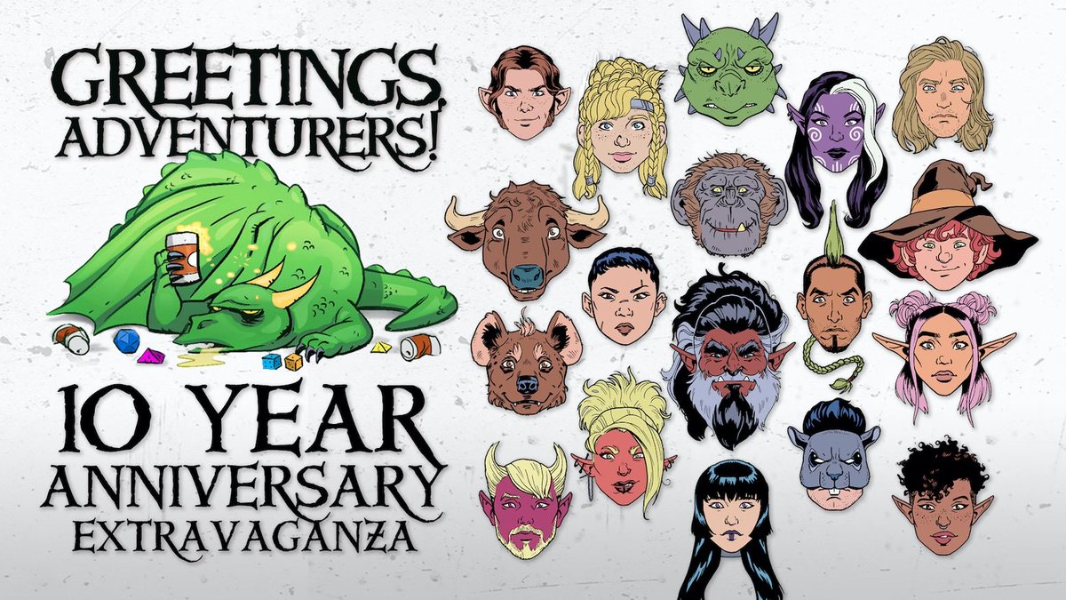 Today’s #KickstarterReads publishing #ProjectOfTheDay is Greetings, Adventurers!: A 10 Year Anniversary Extravaganza from <a href="/DnDPodcast/">🆕🔥Greetings, Adventurers!🔥🆒</a>, a celebration of 10 years of Drunks and Dragons.

kickstarter.com/projects/thrif…
