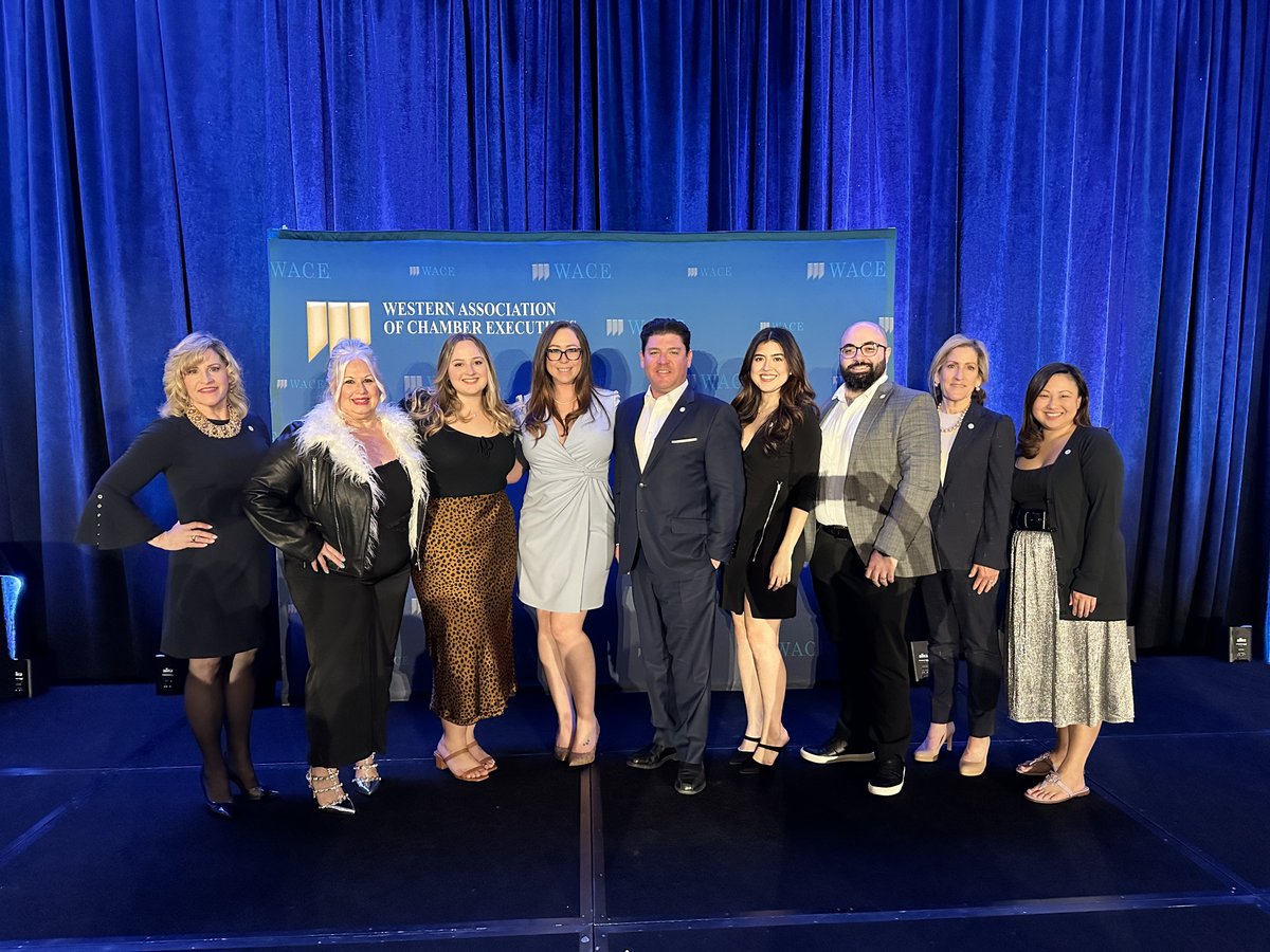 IrvineChamber's tweet photo. We're proud to announce that the Greater Irvine Chamber team has been honored with prestigious chamber industry awards by #WACE23 , including Outstanding Chamber Program, Best Website, and Best Overall Communications. 

These achievements are a testament to the high-quality work produced by our 5-star professional team. We're more motivated than ever to continue serving our amazing members and community. 

#WhatsNext