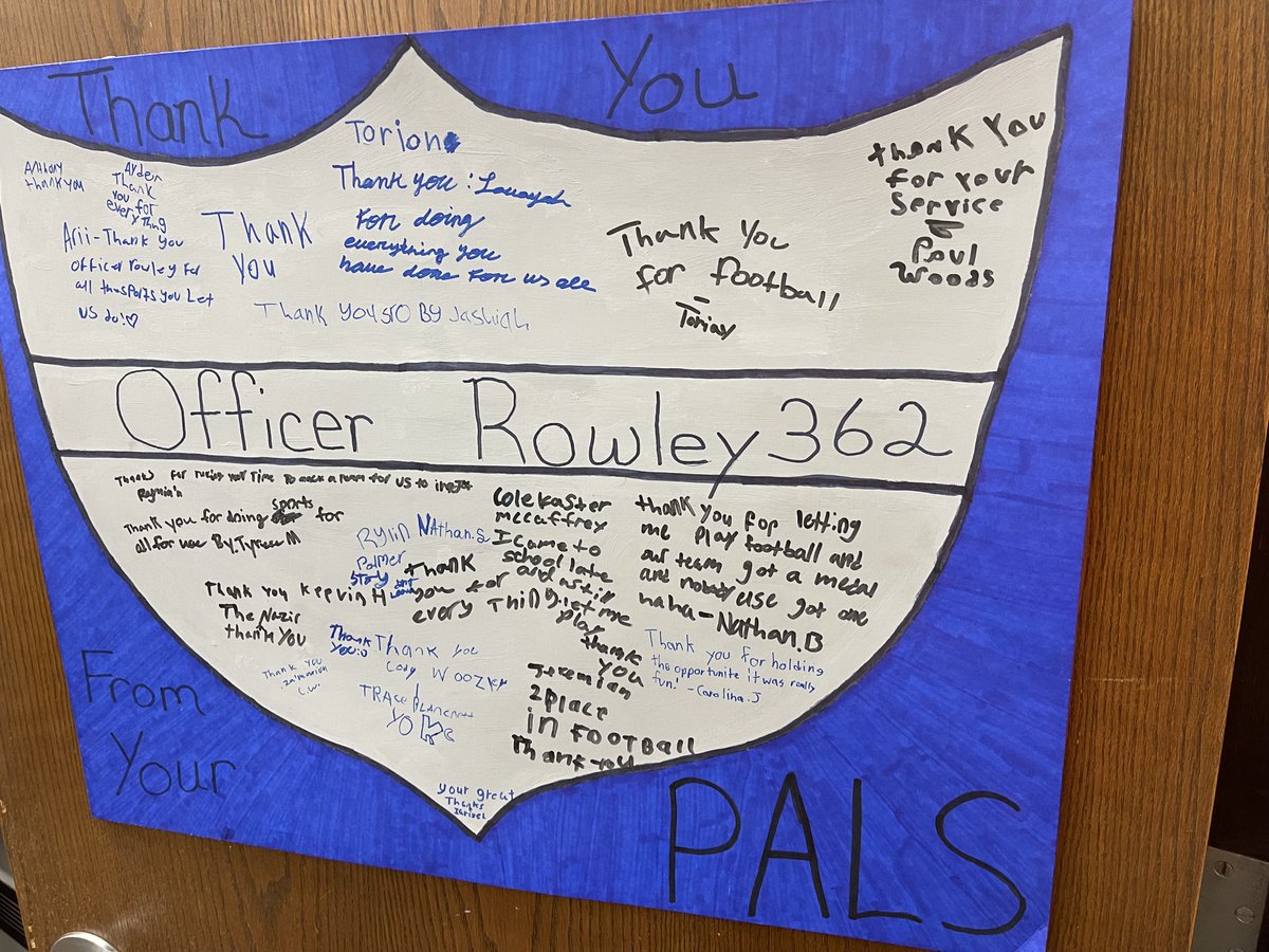 Happy School Resource Officer day, Officer Rowley! Please comment with appreciation for all of his hard work!