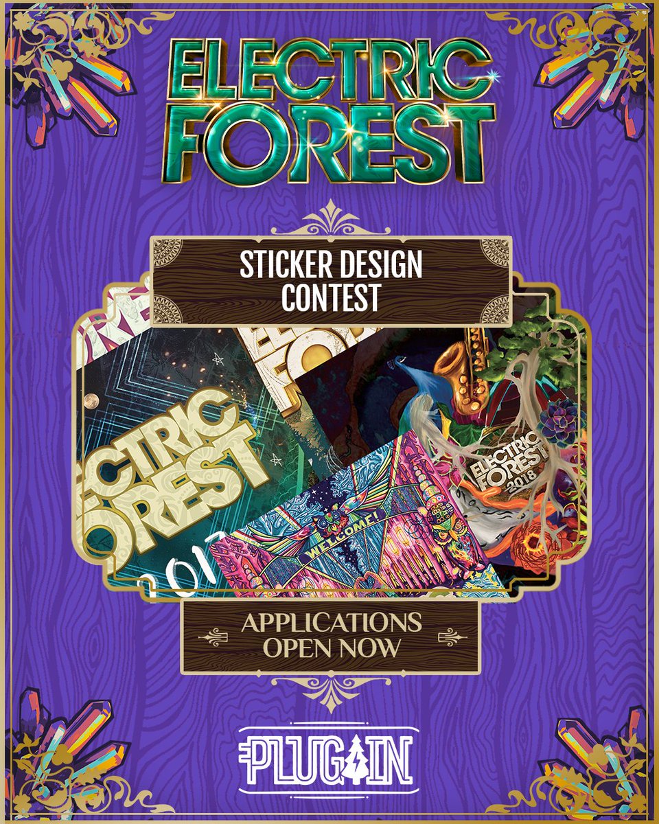 Electric_Forest's tweet photo. #EF2023 Plug In Announcement! ๐๐ฒ
Plug In & Do More with additional Plug In Programs.
Introducing the 2023 Sticker Design Contest, Prize Cart Remix Contest, and Advanced Luminaria Submissions.
#PlugInToEF and learn more here: https://t.co/bkoXgGpgGB https://t.co/NMamGWwjW3