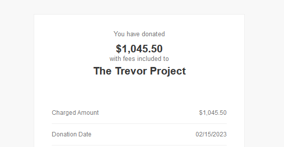 BikeMan's tweet photo. I said I would take the first day of Hogwarts Legacy revenue, Subs, Ads, bit donations and donate it to the Trevor Project.

Receipts as promised

It came out to about 350 dollars.

I rounded up to 1000.

Thank you. https://t.co/Tukd8gSodg