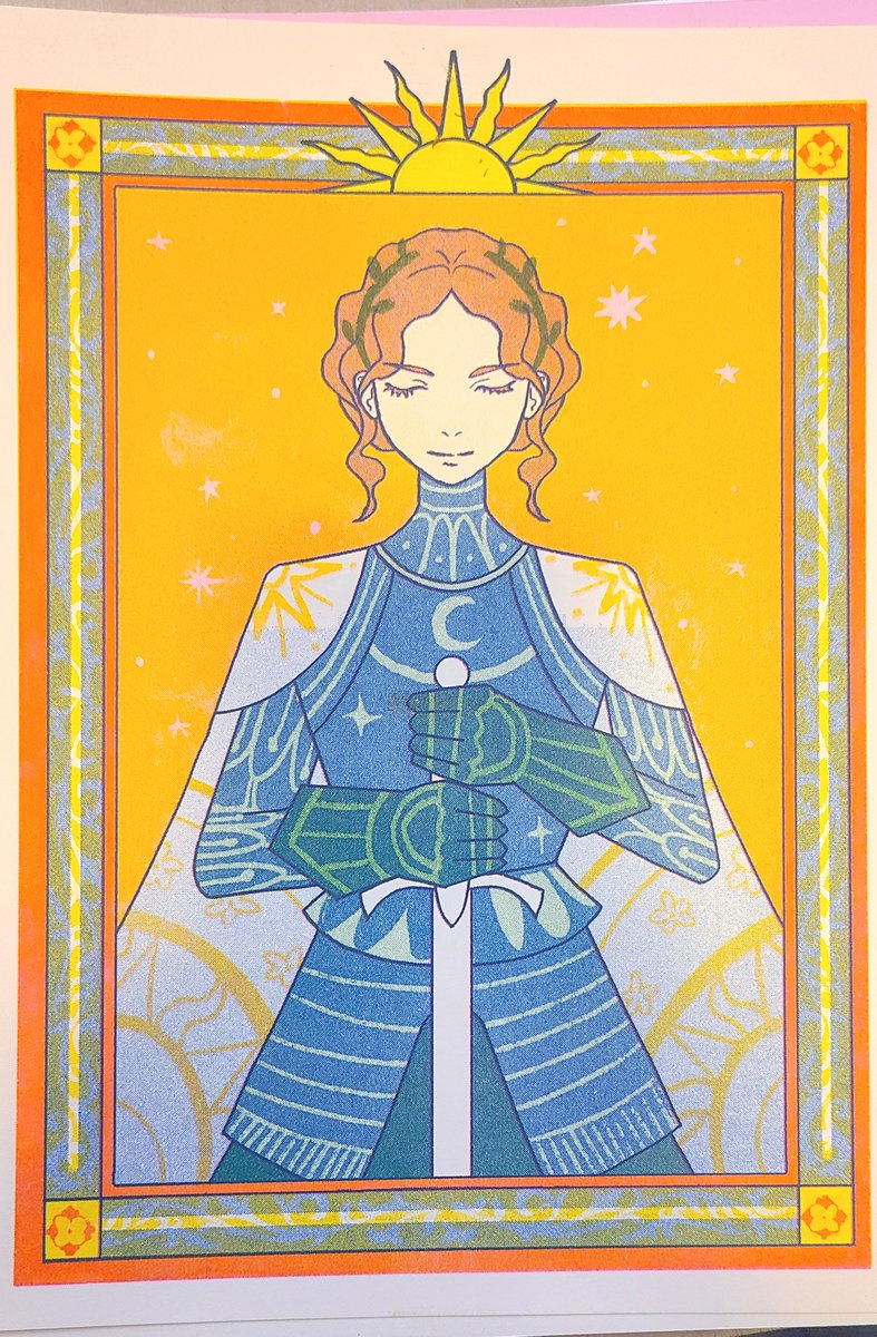 hotfishh's tweet photo. final riso print vs digital mock up :) https://t.co/Af5rNZGRWD