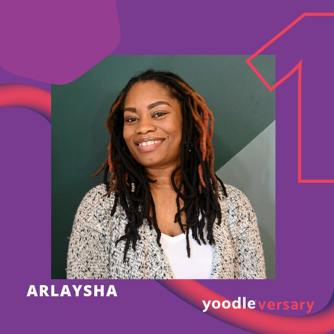 yoodlecx's tweet photo. Happy, happy, happy ONE-YEAR Yoodleversary to our very own problem-solving pro, Arlaysha! 🎉

We don't know what we would do without #yoo! Congrats on one year!! 🥰 https://t.co/eOMpj7uq4Q