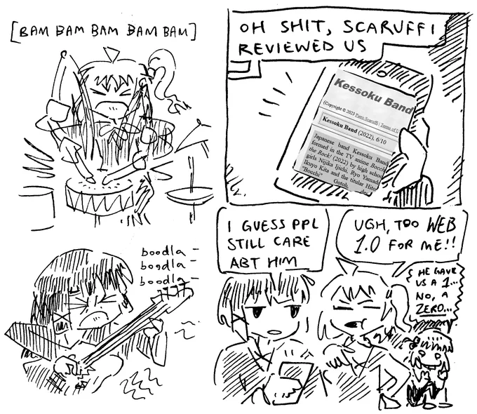 i can only draw bocchi comix drunk at night i'm becoming such a kikuri smh 