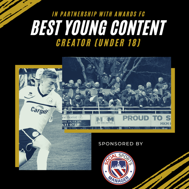 NL_Bible's tweet photo. Best Young Content Creator (Under 18)
--
Comment or tag your chosen nomination below
--
Sponsored by @socialsportman 
--
In partnership with @Awards_FC_ 
--
#NonLeague #NonLeagueFootball #NlbibleAwards2023 https://t.co/3IBxvMw2g3