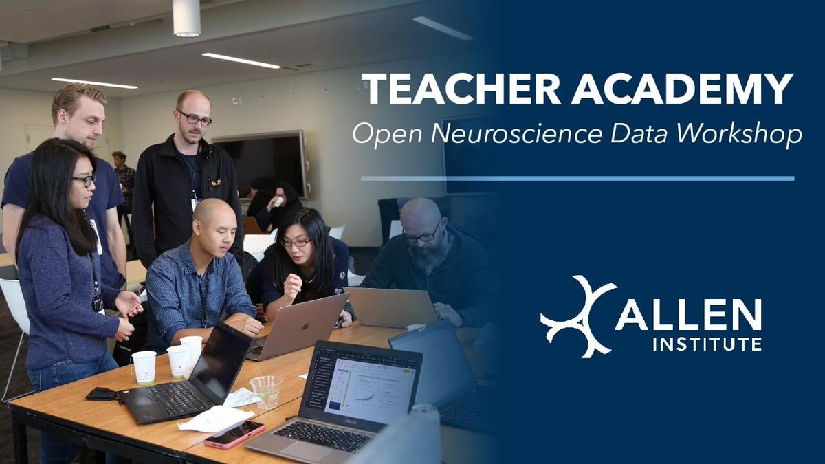 AllenInstitute's tweet photo. 🍎 Spread the word &amp; apply to our inaugural Teacher Academy. In this workshop, teachers will learn how to bring real-world data &amp; science resources, developed by our researchers, into their classrooms.
Apply by March 1
Workshop is March 22
#AllenLearn
🌟 https://t.co/uGRR2MC12r https://t.co/An5WEH1Ov5