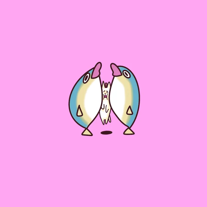 圧迫感!#イラスト #猫イラスト 