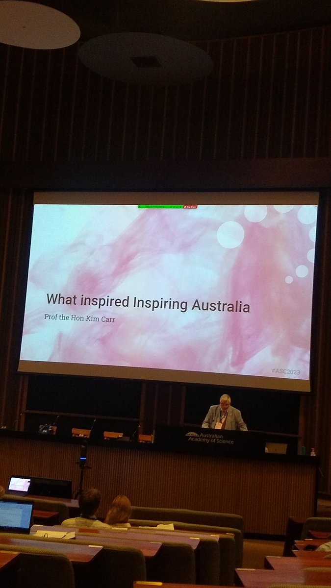 #asc2023 day two starting strong with Prof Kim Carr reminding us that Science Communication is just as important as it was 13 years ago... @ShineDome @auscicomm