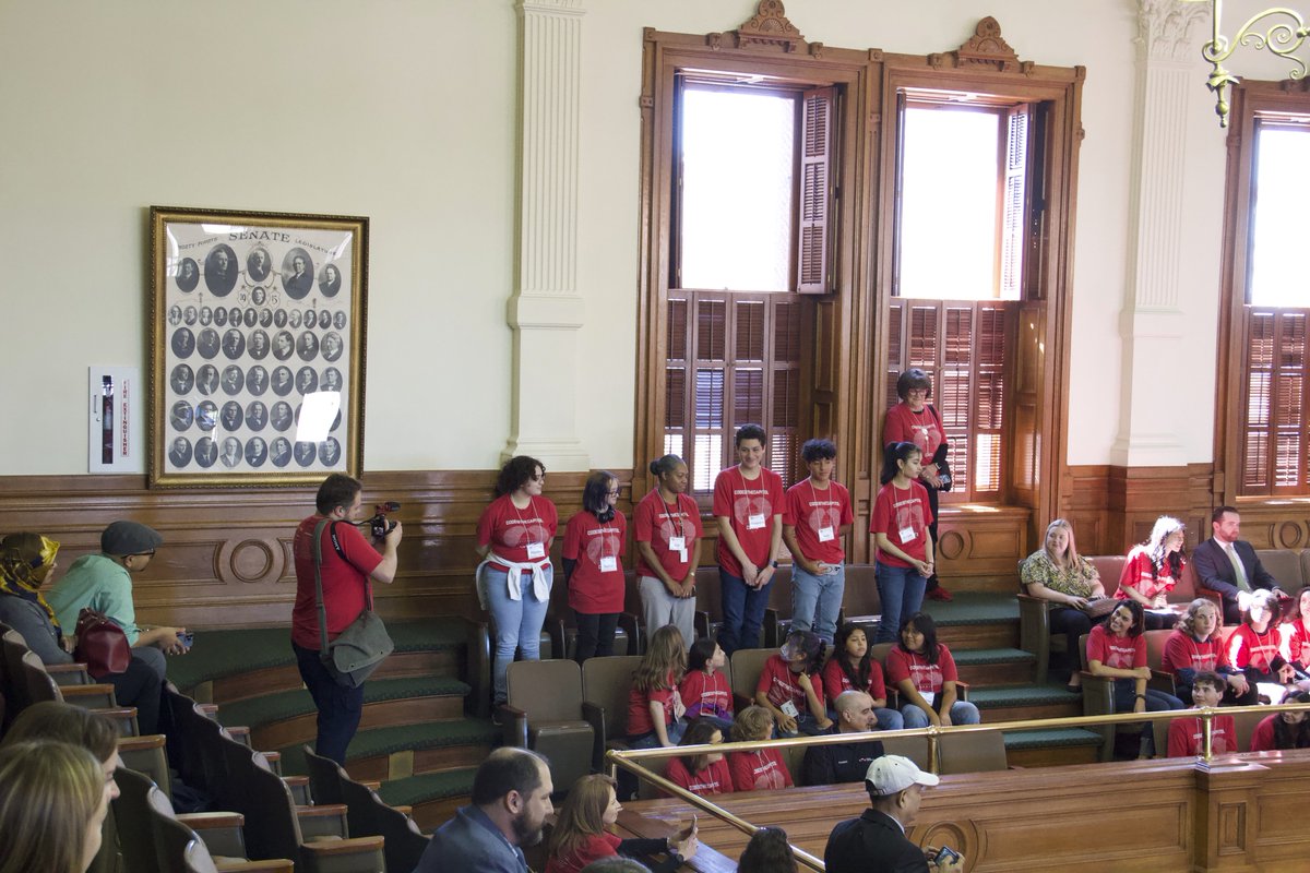 ITCaucus's tweet photo. A big thank you to the 45 students who travelled from across the state to demonstrate their computer science skills to members of the Legislature! Our caucus will always support investing in the future of our innovation economy #CS4TX #txlege https://t.co/5uqlKmJNFb