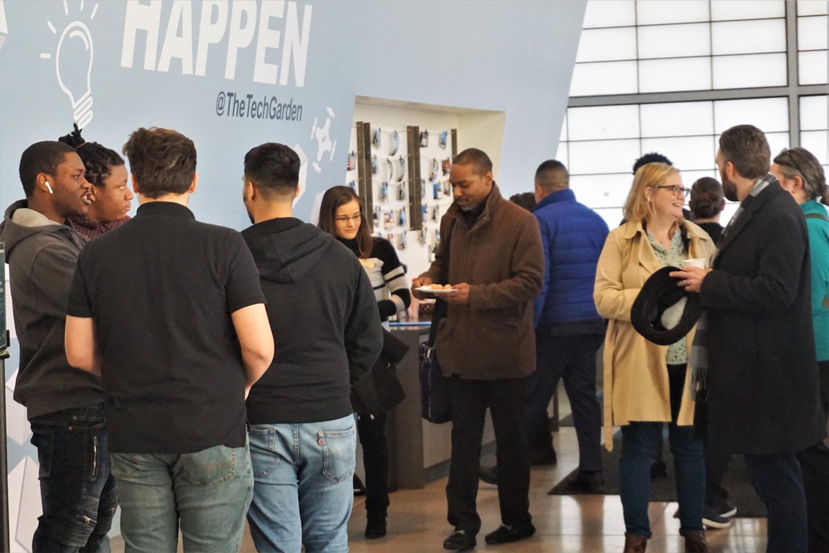 inspyre_hub's tweet photo. Another great morning of Community Cup at The Tech Garden! Thank you to everyone who joined us. The next Community Cup will be held on Wednesday, March 1st. We hope to see you there!

#communitycup #thetechgarden #downtownsyracuse #startups #networking #cnytech @CenterStateCEO https://t.co/3FVQ7W9BhS