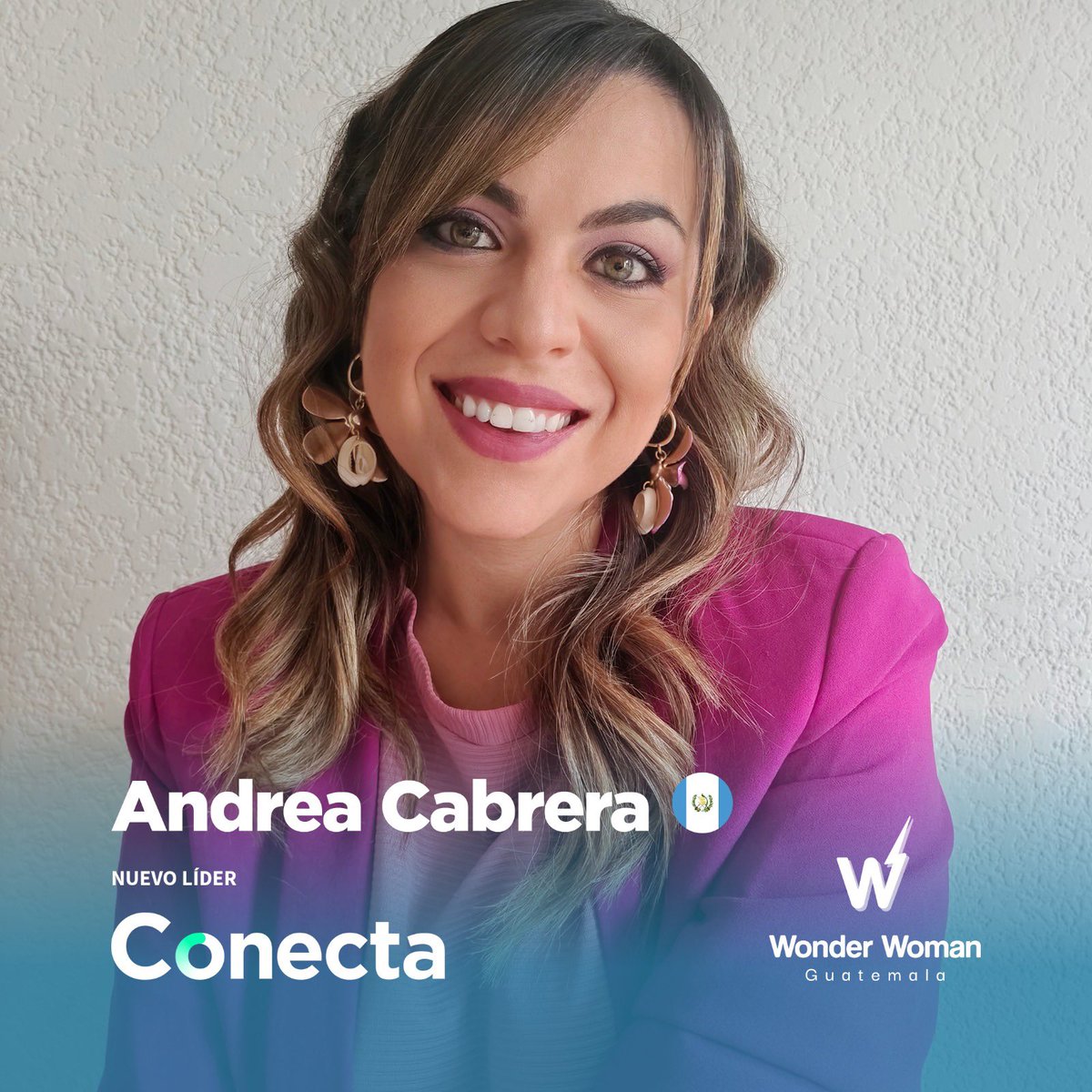 Conecta_Ca_'s tweet photo. ¡Bienvenida Andrea! 🎉 Directora ejecutiva de Wonder Woman Guatemala y nuevo miembro Conecta 👏🏼 https://t.co/uKZWSZkK08