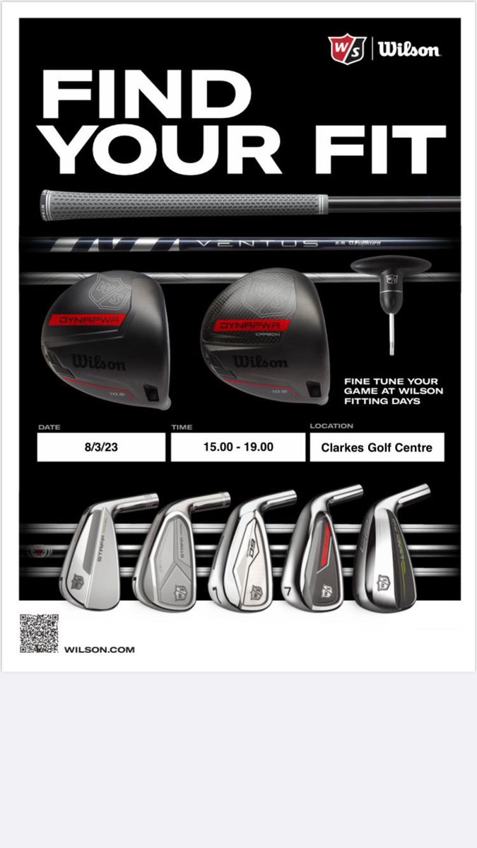 Clarkes Golf Centre (@clarkesgolf) on Twitter photo ๐ WILSON DEMO DAY ๐ <a href="/ClarkesGolf/">Clarkes Golf Centre</a> with <a href="/WilsonGolf/">Wilson Golf</a> & <a href="/joeseniorpga/">Joe Senior</a> โณ๏ธ๐๏ธโโ๏ธ
๐
WEDNESDAY 8th MARCH 23โ
โ๏ธ 3pm - 7pm
โ๐ผ APPOINTMENTS ONLY
๐ฑ CALL 01744 885294
๐WA11 8LN
#wilson #dynapower #wilsonstaff #golf #demoday #launchpad ๐ WILSON DEMO DAY ๐ <a href="/ClarkesGolf/">Clarkes Golf Centre</a> with <a href="/WilsonGolf/">Wilson Golf</a> & <a href="/joeseniorpga/">Joe Senior</a> โณ๏ธ๐๏ธโโ๏ธ
๐
WEDNESDAY 8th MARCH 23โ
โ๏ธ 3pm - 7pm
โ๐ผ APPOINTMENTS ONLY
๐ฑ CALL 01744 885294
๐WA11 8LN
#wilson #dynapower #wilsonstaff #golf #demoday #launchpad