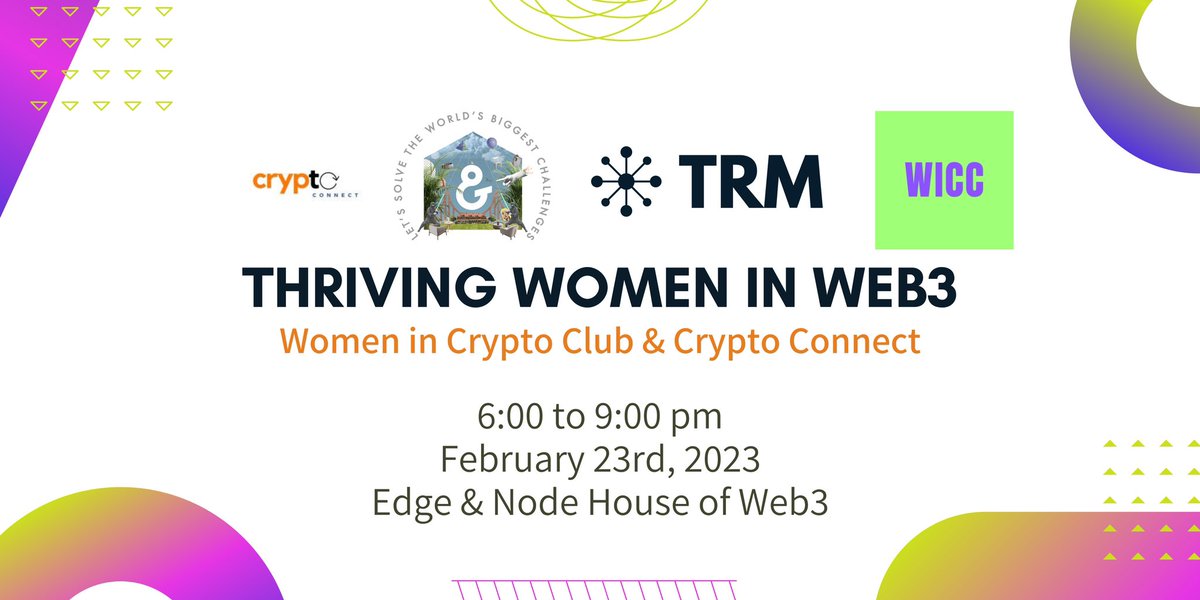 HaileyLennonBTC's tweet image. .@_CryptoConnect_ is excited to announce our first event of 2023! 

Come join @trmlabs @womenincryptosf at @edgeandnode ‘s House of Web3 in San Francisco on Feb 23rd 🔥 

All are welcome. Come hang with @lodayyyyy and listen to panel/network! 

RSVP here: lu.ma/wicc2023