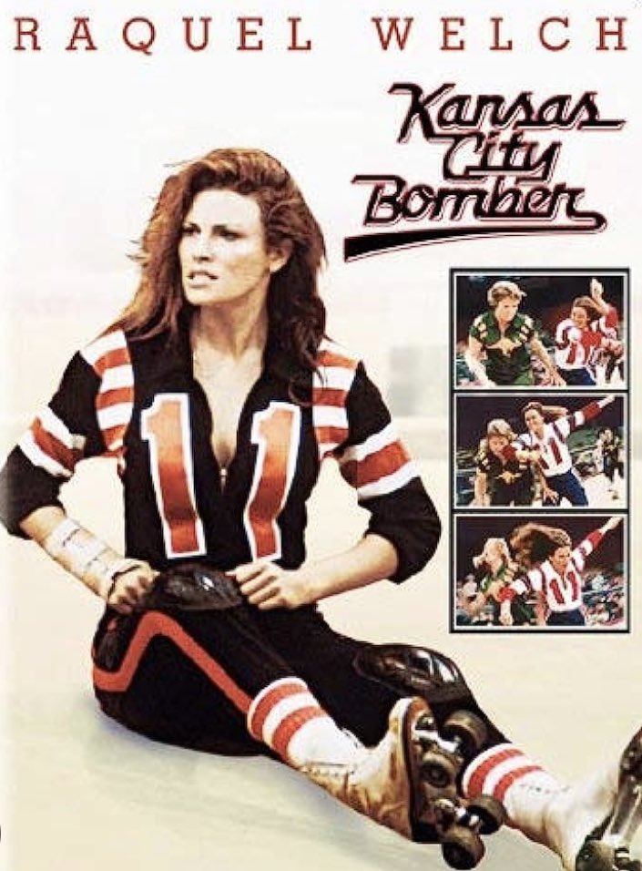 TheMitchSports's tweet photo. I loved watching Roller Derby back in the day. So, Raquel Welch staring in Kansas City Bomber was a double dose of nirvana for this particular 13-year old. #RIPRaquel https://t.co/ZpAFBoQXrj
