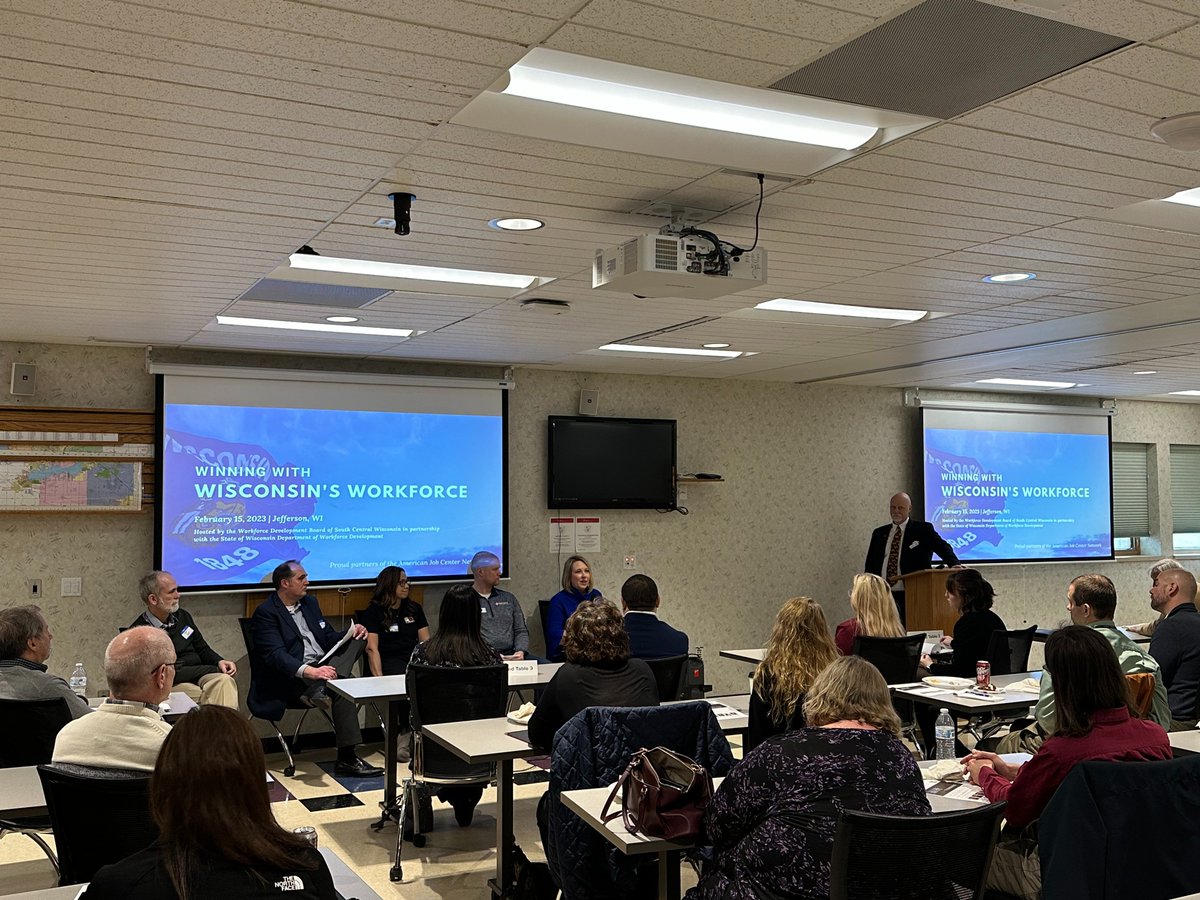 wdbscw's tweet photo. Thanks to everyone who attended the Winning with Wisconsin's Workforce event today and a special thank you to our presenters, sponsors and hosts - @WIWorkforce , @Purina, @JonesDairyFarm, @FisherBartonInc, ThrivED (Jefferson County Economic Development) and Opportunities, Inc. https://t.co/29MyTUKubP