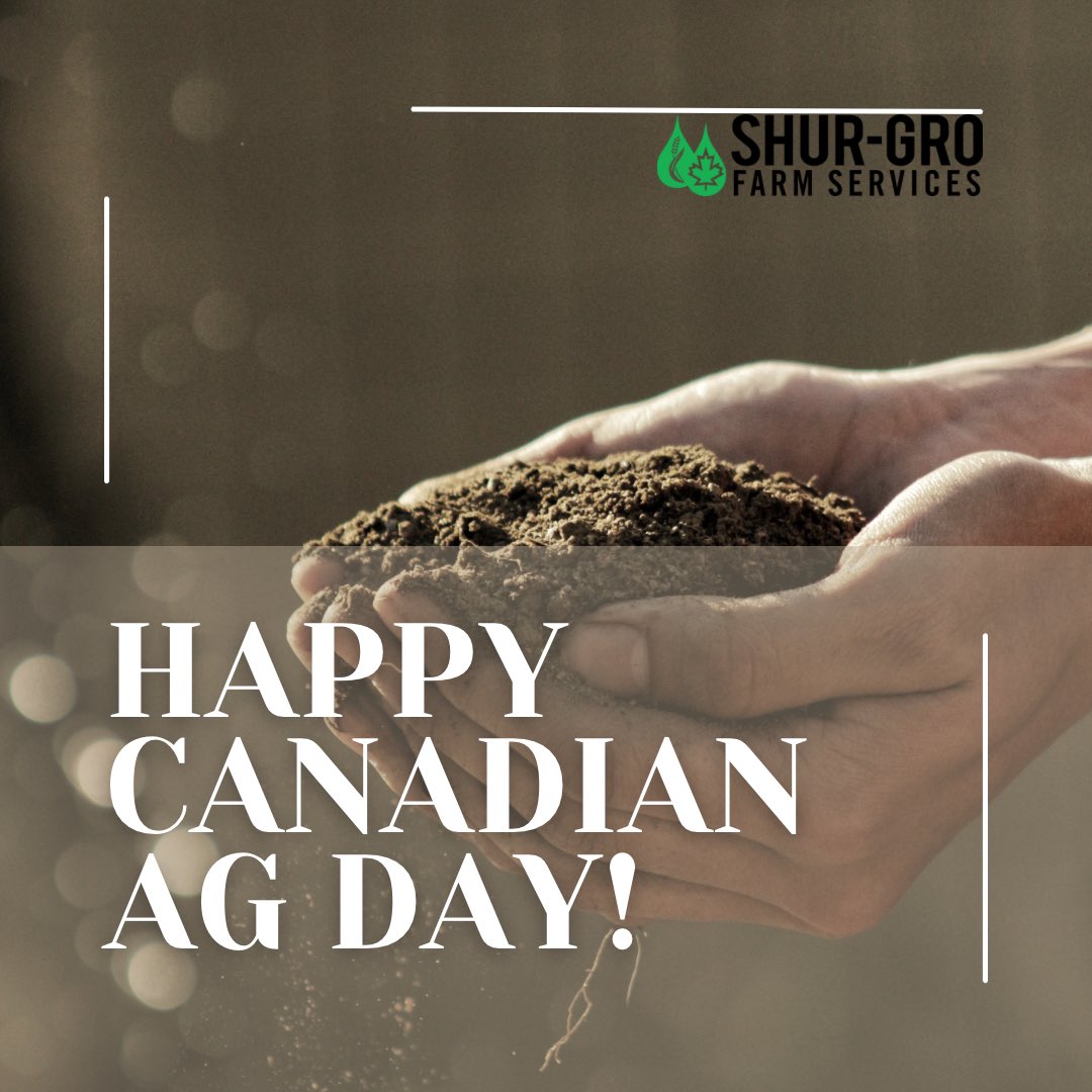 Happy #CdnAgDay to such an amazing industry! We are proud to be a part of such a great community! 🇨🇦🌾