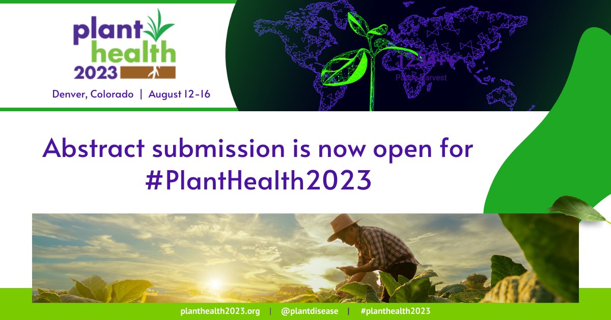 plantdisease's tweet image. Abstract submission is now open for #PlantHealth2023! Don’t miss this opportunity to share your research this August in Denver. Submit today! apsnet.org/meetings/annua…