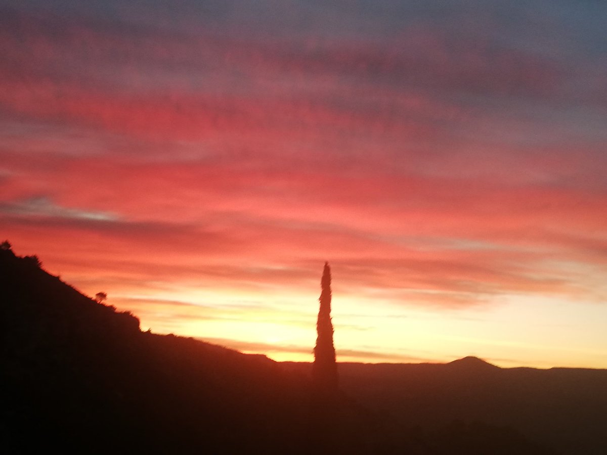 MMontserratDB's tweet photo. "En el món tot té dos rostres,
un de negre i un de blanc.
Vespre i alba alenen llostres
I el turó esdevé barranc." 
Cant V
Cor pirinenc - Lluís Calvo
Lleonard Muntaner - Editor

Matinal d'avui 
#SantJoanDelCodolar
#Montsant #Priorat
#PaïsosCatalans https://t.co/XO9bceBnnF