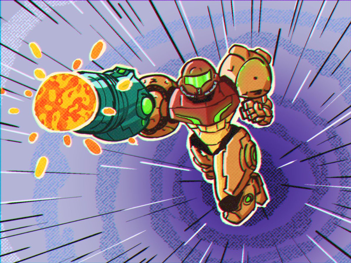 ayeayerondrawn's tweet photo. Beat Metroid Prime Remastered and I'm about to do it again :) I'm so glad Samus is finally back on Nintendo's radar https://t.co/lfNX7uSkya