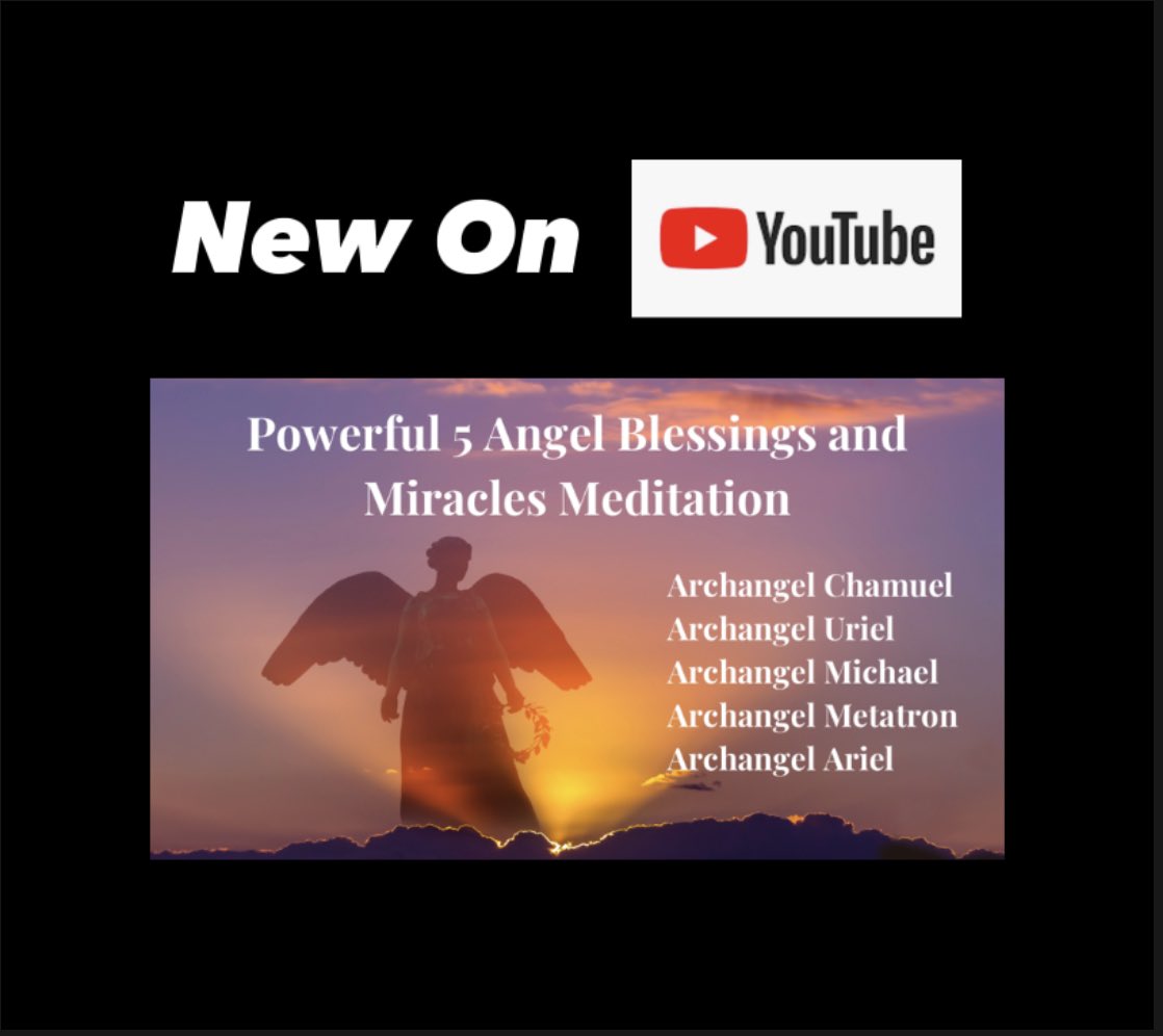 AlexsHypno's tweet photo. My newest Youtube meditation!!! Powerful 5 Angel Blessings and Miracles Meditation. 😇🧘‍♀️🙏💗 https://t.co/sP7vZSGCiX

#angels #archangels #meditation https://t.co/uo0I5uogWn