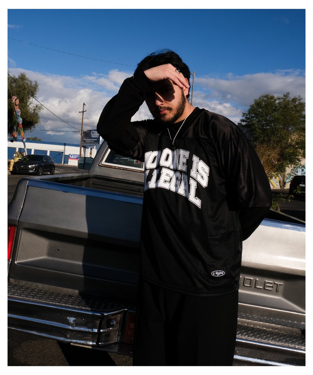 NO ONE IS ILLEGAL FOOTBALL JERSEY AVAILABLE FRIDAY, FEB. 17TH AT 12PM PST. 

Photos <a href="/darioresendiz/">DARIO</a>