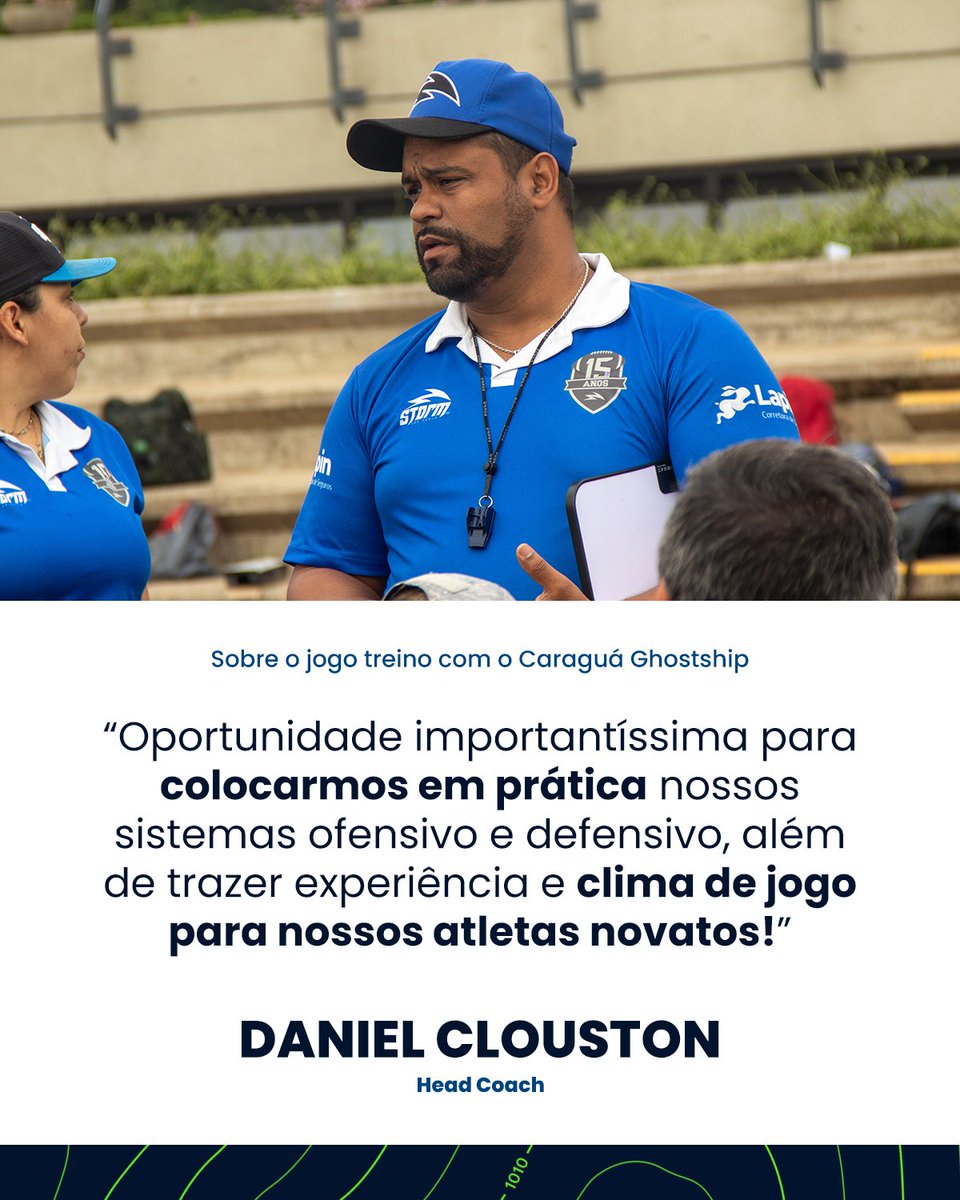 Quando o coach fala, a gente escuta.

Ta ai o que o nosso Head Coach achou sobre o jogo treino com o <a href="/caraguafootball/">Caraguá Ghostship</a>

#allin #umanovaera #spstorm #fa #spfl #futebolamericano #nfl #storm #raio #thunder