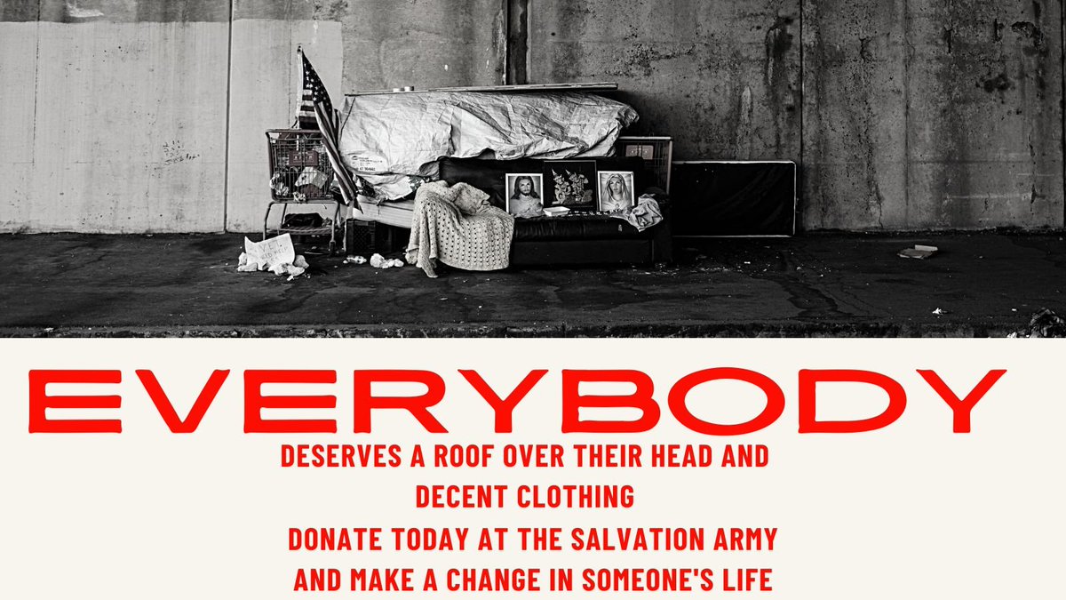 AAHomelessSupp1's tweet photo. Let’s fight together against poverty and make sure everyone has a decent life !! ❤️🙏
Donate at:
👉https://t.co/qg8niCIhL8

#TheSalvationArmy
#donate 
#FightPoverty
#homelessness 
#Equality https://t.co/WcsNj9Fues
