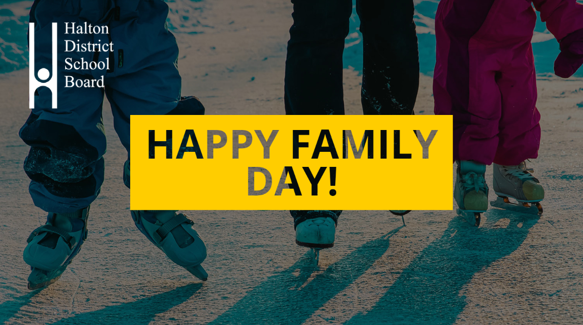 HaltonDSB's tweet photo. REMINDER: Monday, Feb. 20 is Family Day. All HDSB schools will be closed. We wish all #HDSB families a safe and relaxing long weekend! https://t.co/lqOpKWoiQE