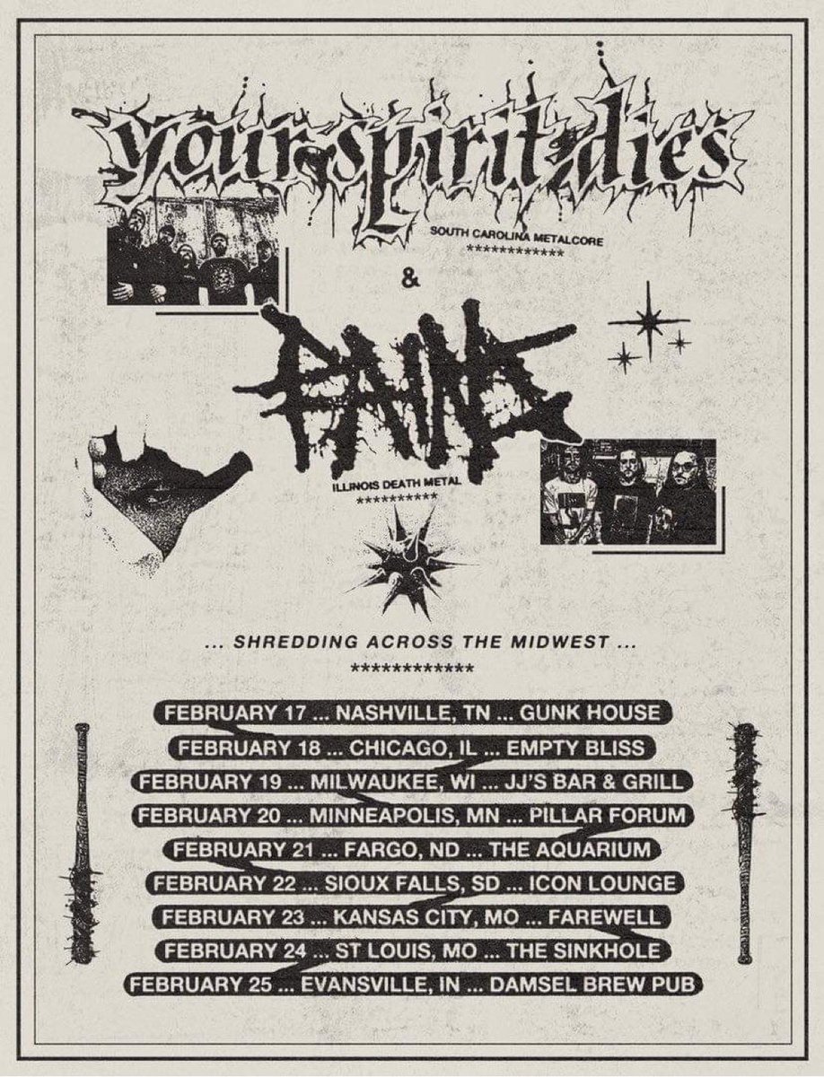 yourspiritdies's tweet image. Despite all the bullshit thrown at us recently, we are making this tour happen. So y’all better make it FUCKIN WORTH IT. Check the merch, check the dates, get to the goddamn gig. ITS ROCK N ROLL TIME BAYBEE 🚨🚨🚨