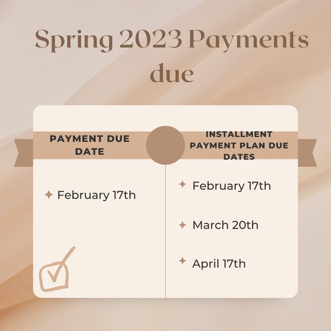 ccs_sjsu's tweet image. Spring 2023 Payment Deadlines! Here is a link to the Bursars Office for more information sjsu.edu/bursar/