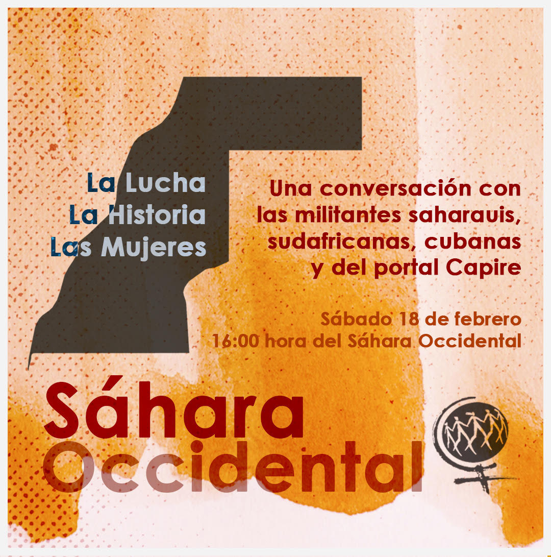 entintavioleta's tweet photo. ⭕ El #18Feb es el Día Mundial de la Solidaridad con las Mujeres Saharauis. 
La Marcha Mundial de las Mujeres les invita al Webinar Internacional sobre el Día Mundial de Solidaridad con las Mujeres Saharauis. Escucharemos a nuestras compas saharauis y también de Sudáfrica y Cuba https://t.co/34id7OS1H8