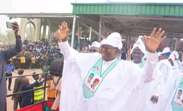 HabuAli72159204's tweet photo. *Hello, North West 👋*

Happening Now!

2023 PDP Atiku/Okowa Presidential Campaign Rally, in Dutse, Jigawa State. *#RecoverNigeria.*

*North West for Atiku Abubakar*

*#recovercrossriverwithpdp  #AtikuIsComing2023 #WeWantPDPBack #RESETNigeria.*

*kwayo Gumel. https://t.co/xLtvZykdhC