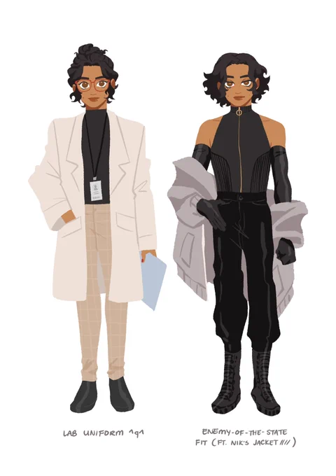 it's been…… AGES…… but i finally have some solid refs for these nik and mia, i can finally get around to commissioning some art  