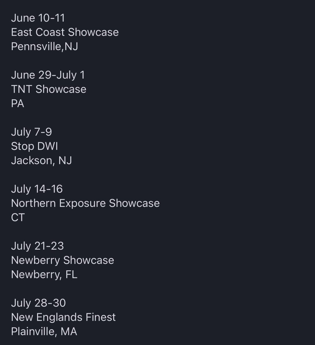 2023 summer schedule!!  
<a href="/don_justus/">Don Justus</a> 
<a href="/STACSoftball/">STAC Softball</a> 
<a href="/IonaSoftball/">Iona Softball</a>