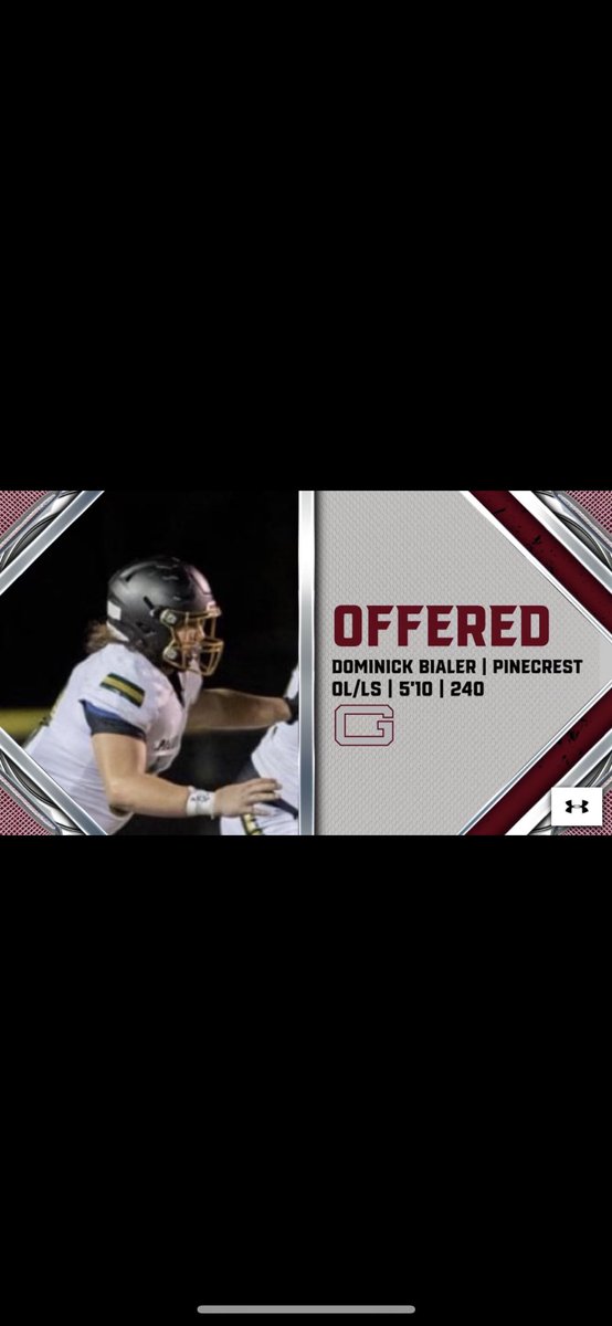 Dominick Bialer (@dombialer) on Twitter photo I am blessed to receive my second offer from Guilford College!! <a href="/FloarsRandy/">Randy Floars</a> <a href="/Coach_Keller61/">Frankie Keller</a> <a href="/_Coach_Lee/">Tucker Lee</a> <a href="/sam_cole56/">SamCole9</a> <a href="/PC_PatriotsFB/">Pinecrest Football</a> I am blessed to receive my second offer from Guilford College!! <a href="/FloarsRandy/">Randy Floars</a> <a href="/Coach_Keller61/">Frankie Keller</a> <a href="/_Coach_Lee/">Tucker Lee</a> <a href="/sam_cole56/">SamCole9</a> <a href="/PC_PatriotsFB/">Pinecrest Football</a>