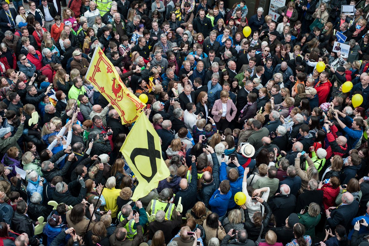 Seeing lots of memory lane pics tonight - all wonderful. But this one is so strong in my memory, Inverness High Street, 2015 GE. Can you spot me?