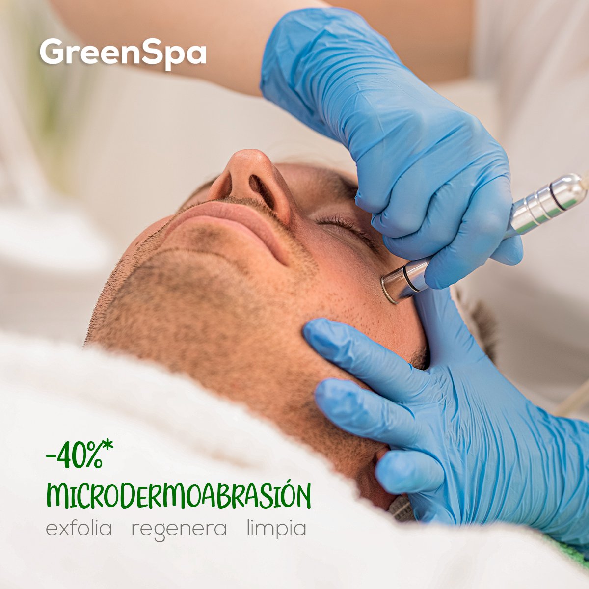 GreenSpaMexico's tweet photo. Exfolia, regenera y limpia la piel con el facial de microdermoabrasión, este mes con un 40% de descuento. 
Previa cita: 3334045420.

* Cupón del mes, aplican restricciones. https://t.co/YO743bFouv
