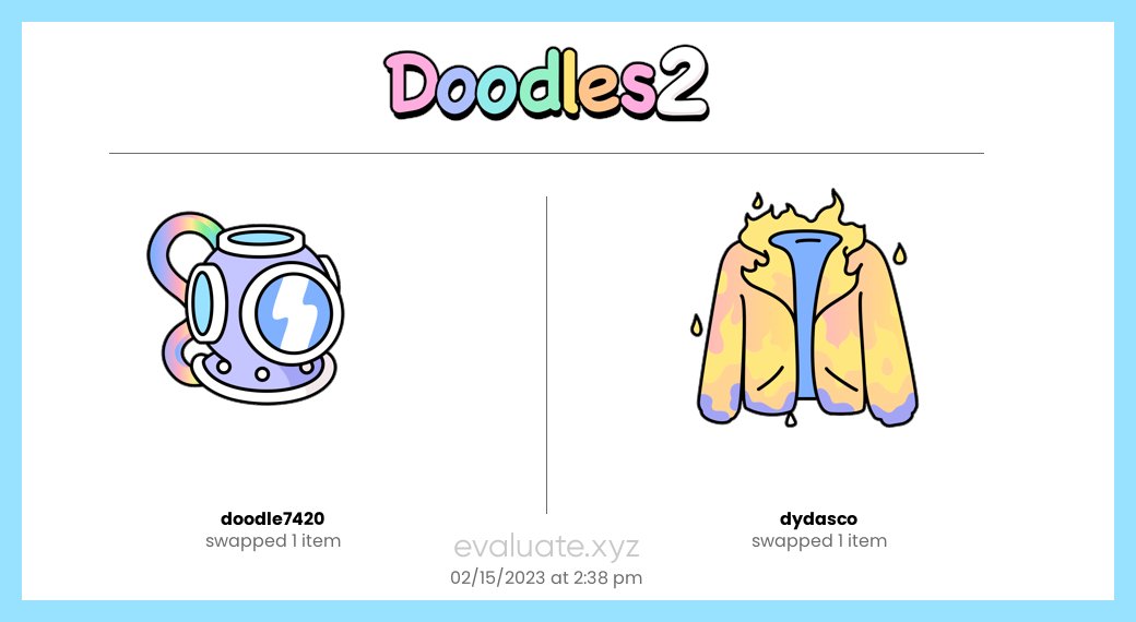 and another just now:

@doodle7420 received:
lit jacket

<a href="/hipsterboujee/">dydasco</a> received:
purple deep sea dive helmet
