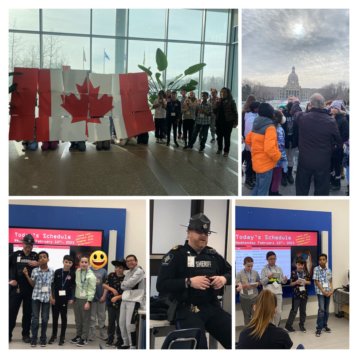 MrsAPereira's tweet photo. Day 2 and 3 were jam packed for @StJohnBoscoYEG gr.6C students at SATL. Mock Leg, mace making,
group interviews, a tour of the grounds and a special flag day ceremony🇨🇦 https://t.co/TKCUKYl97n
