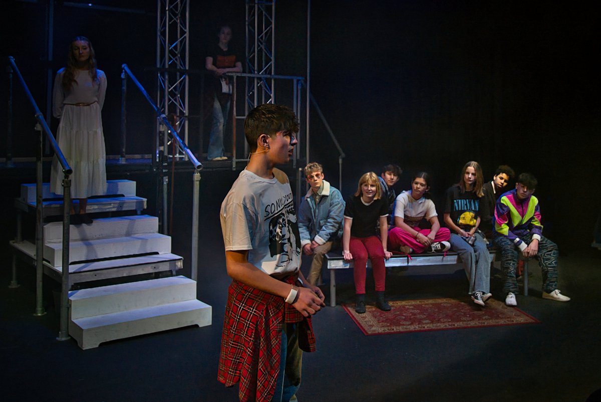 KSWDrama's tweet photo. A brilliant opening night for Godspell.  A few tickets are left for Thursday night so grab them now and be part of an awesome evening. https://t.co/UsmjfgUCb8 #ShapedByKings https://t.co/6j6FkKZo6a
