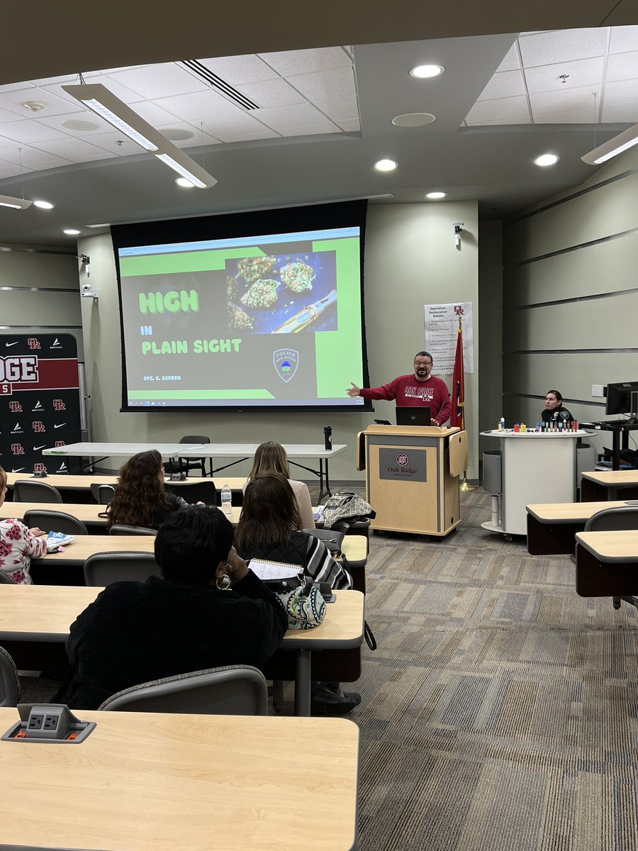 Navigating Life through the Vaping/Drug Epidemic for <a href="/ORSchools/">Oak Ridge Schools</a> Parents and Guardians

Huge shoutout to Nathan Wray, Officer Askren, and Asap of Anderson for their support of Oak Ridge families!

<a href="/ASAPofAnderson/">ASAP of Anderson</a> <a href="/OakRidgePolice/">Oak Ridge Police</a> 
<a href="/ORS_CSHealth/">ORS Coordinated School Health</a>