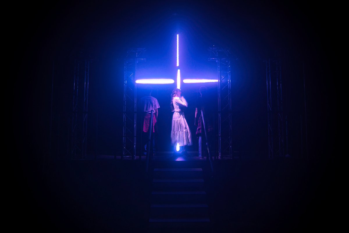 KSWDrama's tweet photo. A brilliant opening night for Godspell.  A few tickets are left for Thursday night so grab them now and be part of an awesome evening. https://t.co/UsmjfgUCb8 #ShapedByKings https://t.co/6j6FkKZo6a