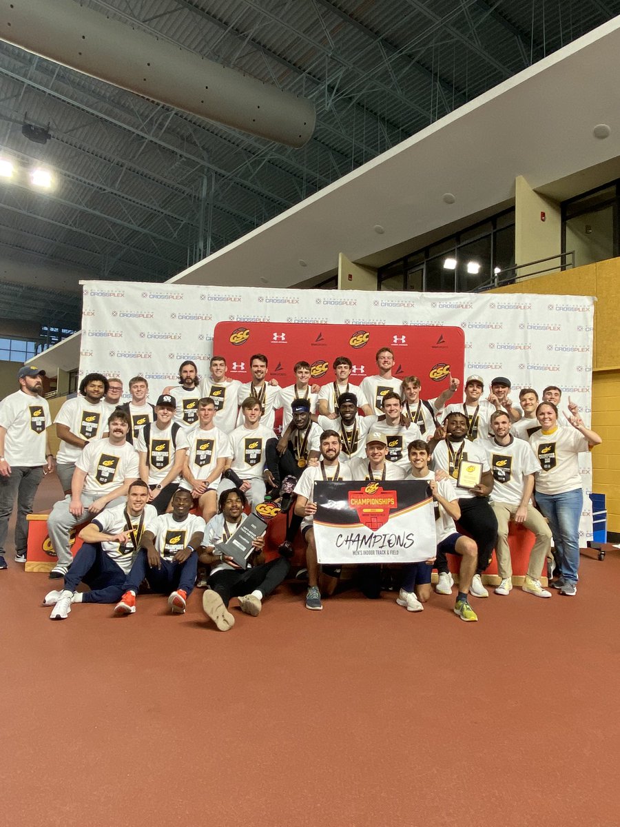 It’s official!! 

The Men’s Track and Field team are the 2023 GSC Indoor Track and Field CHAMPIONS! 

Another shoutout to the ladies for finishing second overall! 

Choctaws on the Move!!