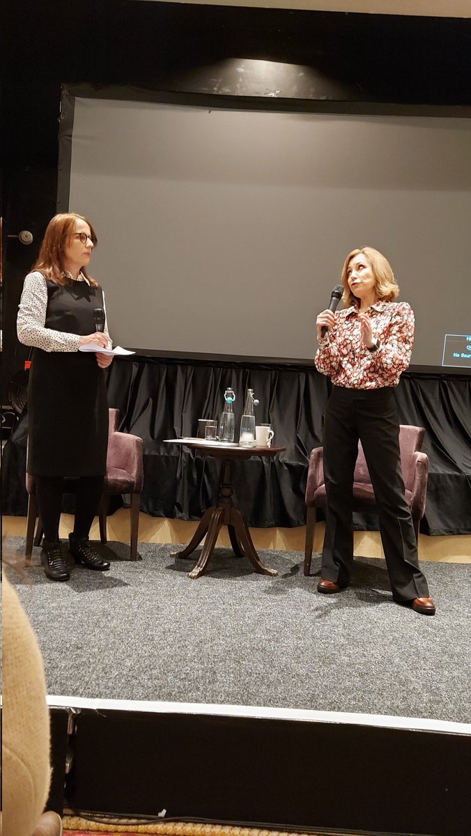 Such an interesting conversation with <a href="/sianwilliams100/">Dr Sian Williams</a> about journalists bearing witnesses and importance of #trauma-informed journalism at <a href="/StressWales/">Traumatic Stress Wales / Straen Trawmatig Cymru</a> 
#TSW2023